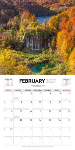 I Love Travel 2027 Square Wall Calendar - Image 3