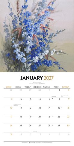 Illustrated Wildflowers of Australia 2027 Square Wall Calendar - Image 3