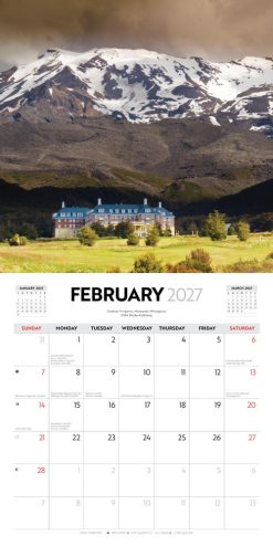 Majestic New Zealand 2027 Square Wall Calendar - Image 4