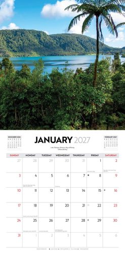 Spectacular New Zealand 2027 Square Wall Calendar - Image 3