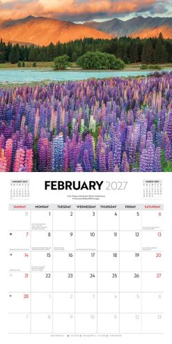 Spectacular New Zealand 2027 Square Wall Calendar - Image 4