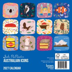 Alternative view of Australian Icons 2027 Mini Square Wall Calendar