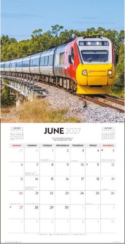 Railroads of Australia 2027 Square Wall Calendar - Image 3