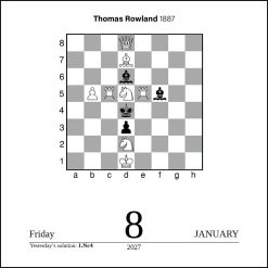 Chess 2027 Boxed Desk Calendar - Image 3