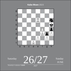 Chess 2027 Boxed Desk Calendar - Image 4