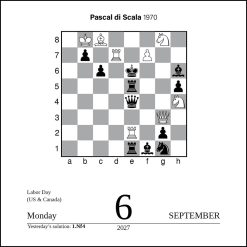 Chess 2027 Boxed Desk Calendar - Image 5