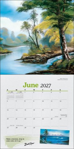 Bob Ross 2027 Square Wall Calendar - Image 4