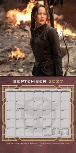 Hunger Games 2027 Square Wall Calendar - Image 5