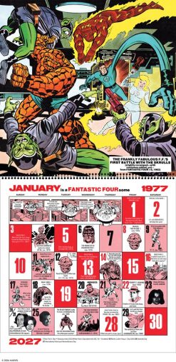 Marvel Comics Memory Album 2027 Square Wall Calendar - Image 3