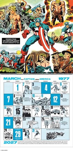 Marvel Comics Memory Album 2027 Square Wall Calendar - Image 4