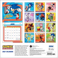 Alternative view of Sonic the Hedgehog 2027 Square Wall Calendar