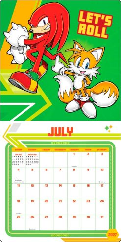 Sonic the Hedgehog 2027 Square Wall Calendar - Image 3