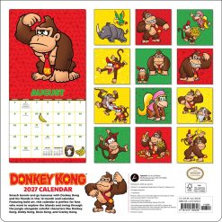 Alternative view of Donkey Kong 2027 Square Wall Calendar