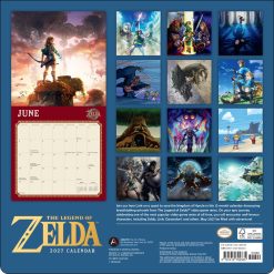 Alternative view of Legend of Zelda 2027 Square Wall Calendar
