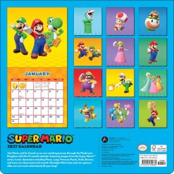 Alternative view of Super Mario 2027 Square Wall Calendar