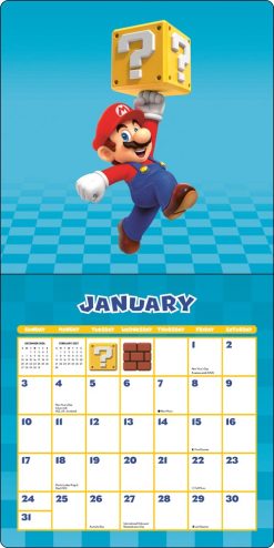 Super Mario 2027 Square Wall Calendar - Image 3
