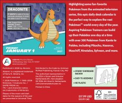 Alternative view of Pokemon 2027 Boxed Wall Calendar