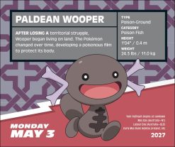 Pokemon 2027 Boxed Wall Calendar - Image 4