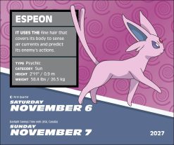 Pokemon 2027 Boxed Wall Calendar - Image 5