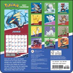 Alternative view of Pokemon 2027 Mini Square Wall Calendar