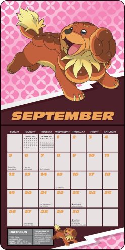 Pokemon 2027 Mini Square Wall Calendar - Image 3