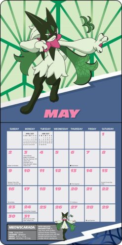 Pokemon 2027 Mini Square Wall Calendar - Image 4