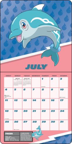 Pokemon 2027 Mini Square Wall Calendar - Image 5