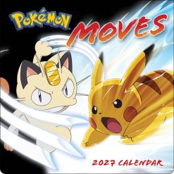 Pokemon Moves 2027 Square Wall Calendar