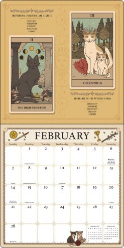 Cats Rule the Earth Tarot 2027 Square Wall Calendar - Image 3