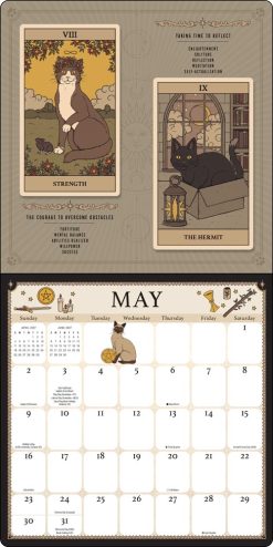 Cats Rule the Earth Tarot 2027 Square Wall Calendar - Image 5