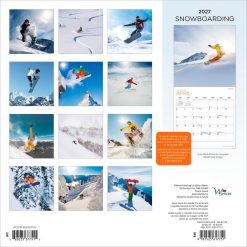 Alternative view of Snowboarding 2027 Square Wyman Wall Calendar