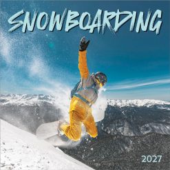 Snowboarding 2027 Square Wyman Wall Calendar
