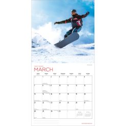 Snowboarding 2027 Square Wyman Wall Calendar - Image 3