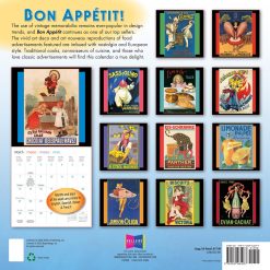 Alternative view of Bon Appetit: Vintage Food Posters 2027 Square Wall Calendar