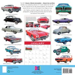 Alternative view of Classics: Ultimate Automobiles Muscle Cars and More 2027 Square Wall Calendar