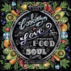 Cooking with Love Provides Food for the Soul 2027 Square Wall Calendar