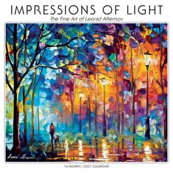 Impressions of Light: The Fine Art of Leonid Afremov 2027 Square Wall Calendar