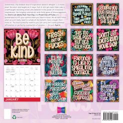 Alternative view of Exhale the Bullsh*t 2027 Square Wall Calendar