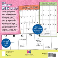 Alternative view of The Great Big Grid 2027 Square Wall Calendar