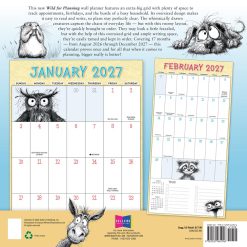 Alternative view of Wild for Planning Big Grid Calendar 2027 Square Wall Calendar