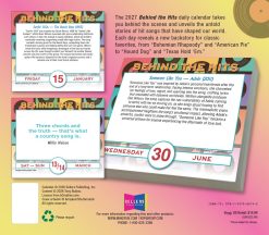 Alternative view of Behind the Hits 2027 Boxed Desk Calendar