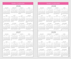 Happy Floral 2027 Pocket Planner Diary - Image 4
