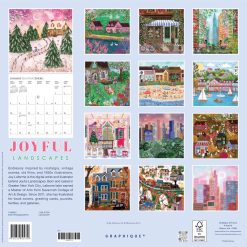 Alternative view of Joyful Landscapes 2027 Square Wall Calendar