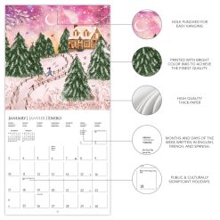 Joyful Landscapes 2027 Square Wall Calendar - Image 4