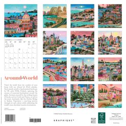 Alternative view of Around the World 2027 Square Wall Calendar