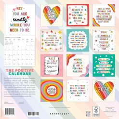 Alternative view of The Positive Calendar 2027 Square Wall Calendar