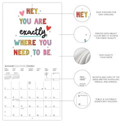 The Positive Calendar 2027 Square Wall Calendar - Image 4