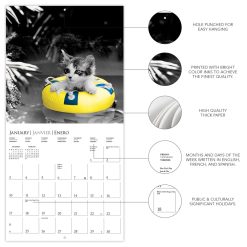 Classic Cats 2027 Square Wall Calendar - Image 4