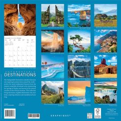 Alternative view of Unforgettable Destinations 2027 Square Wall Calendar