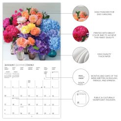 Garden Bouquets 2027 Square Wall Calendar - Image 4